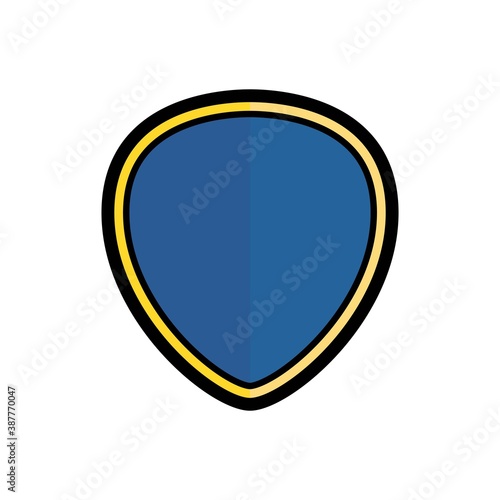 Free Download Pick Guitar Icon Color Design Vector Color Template - GFXLoad