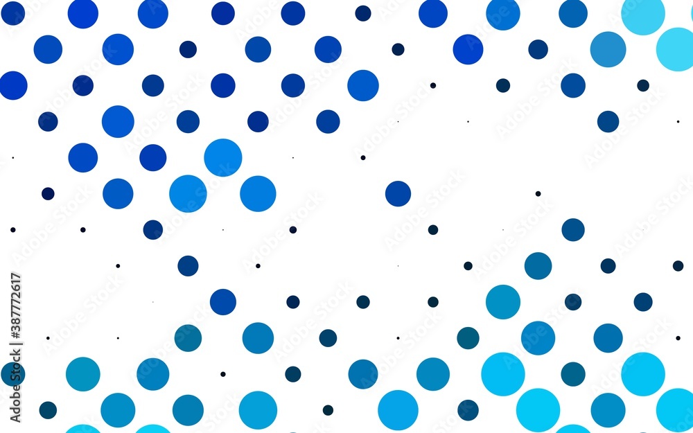 Light BLUE vector layout with circle shapes. Light BLUE vector layout with circle shapes.