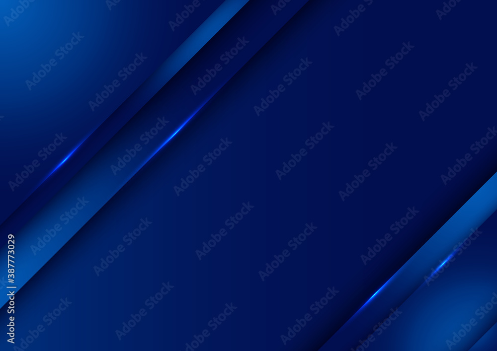 Template design abstract dark blue gradient stripes overlap layer background with lighting. Template design abstract dark blue gradient stripes overlap layer background with lighting.