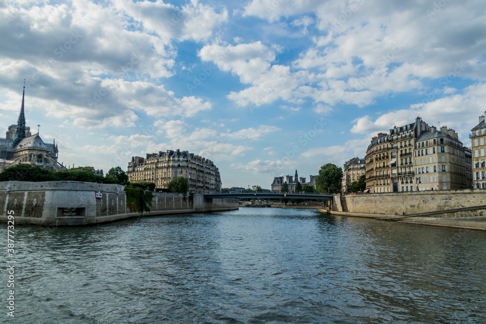 Paris from the Seine River 