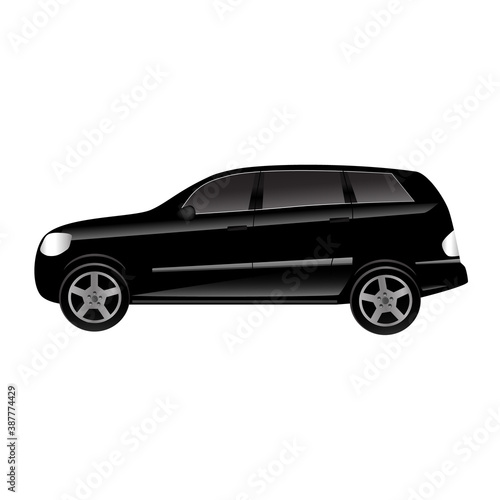 Car SUV black vector