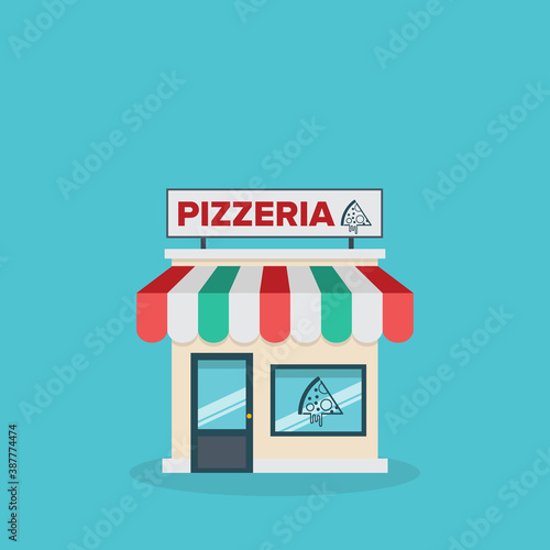 Fototapeta Naklejka Na Ścianę i Meble -  Pizzeria Restaurant Icon