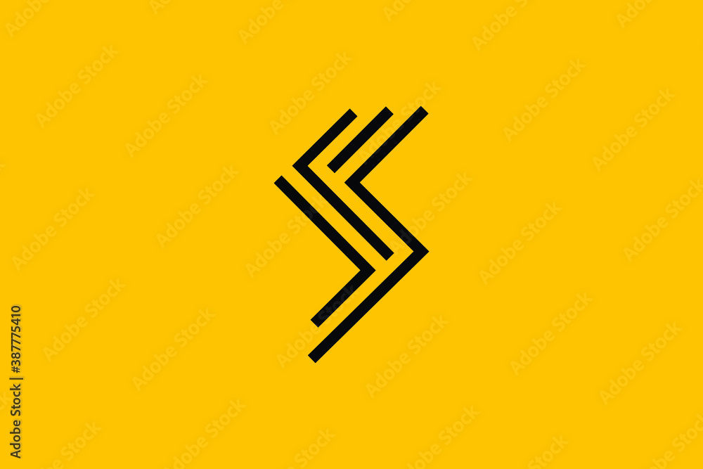 Professional Innovative Initial S logo and SS logo. Letter S SS SSS ...