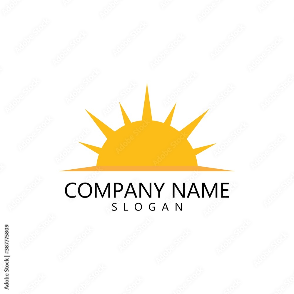 Fototapeta premium sun illustration logo