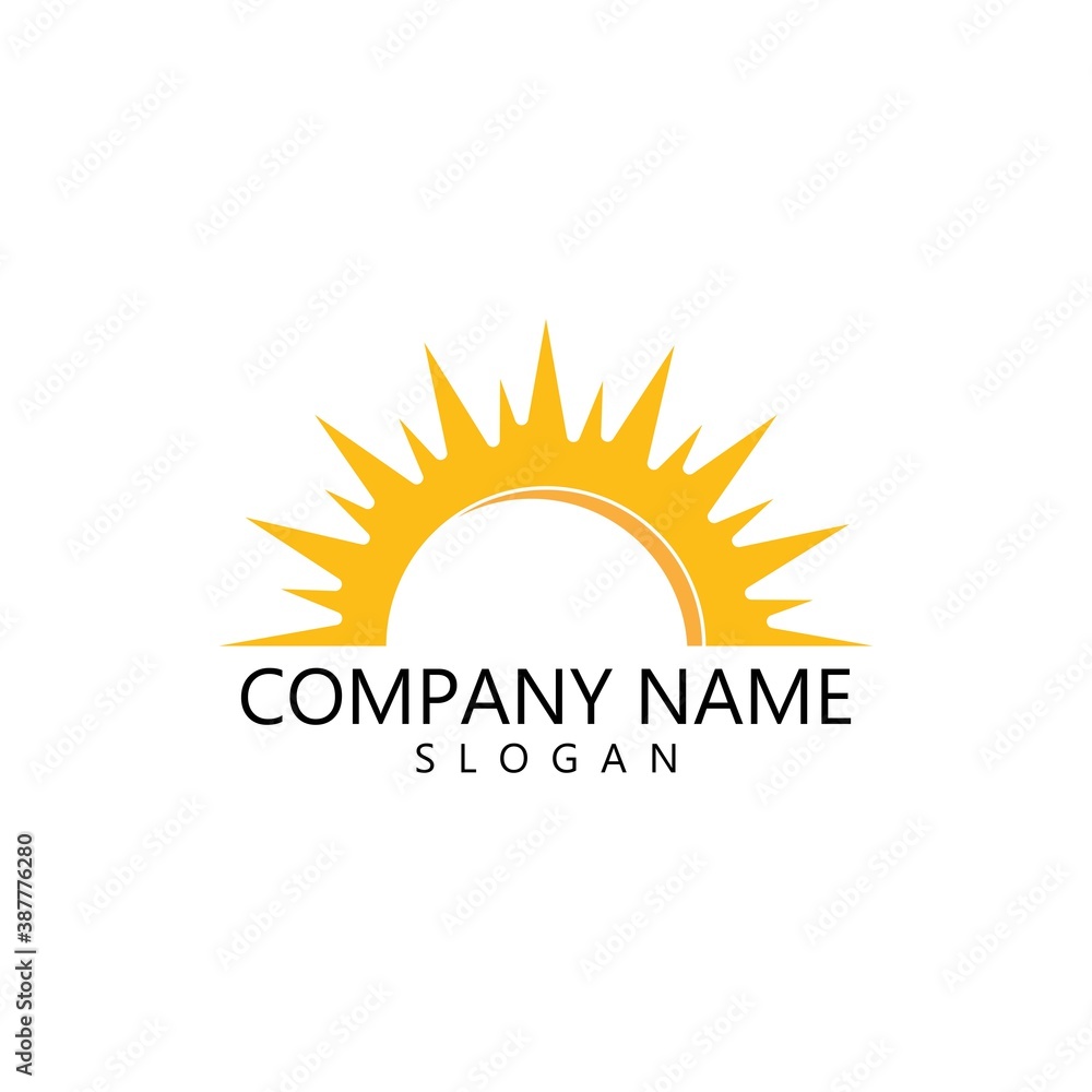 Fototapeta premium sun illustration logo