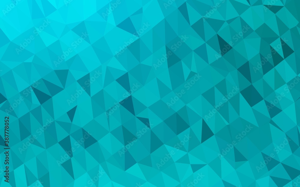 Light BLUE vector triangle mosaic cover. Light BLUE vector triangle mosaic cover.