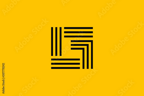 Minimal elegant monogram art logo. Outstanding professional trendy awesome artistic G GG GGG initial based Alphabet icon logo. Premium Business logo black color on background.