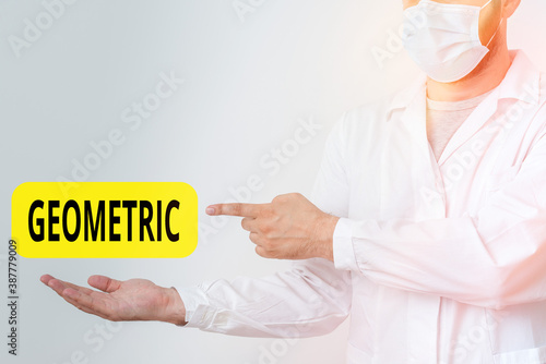 Foto Word writing text Geometric