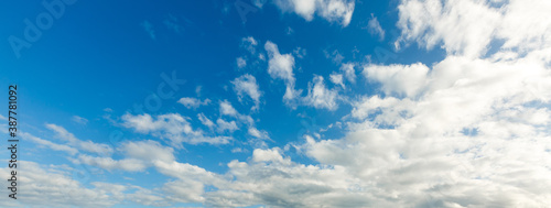 Fototapeta Naklejka Na Ścianę i Meble -   White, Fluffy Clouds In Blue Sky. Background From Clouds.