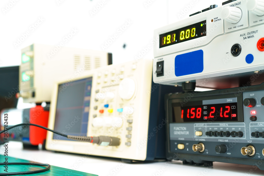 Measuring instruments in the physics laboratory of nanotechnology development