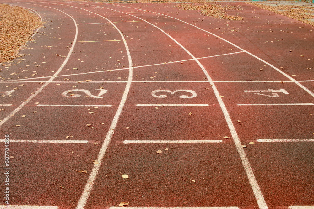Fototapeta premium running track and field