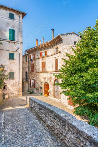 Fototapeta Naklejka Na Ścianę i Meble -  The beautiful medieval village of Stroncone. Province of Terni, Umbria, Italy.