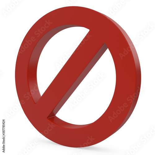 Stop symbol. 3D Icon isolated - Stock Image