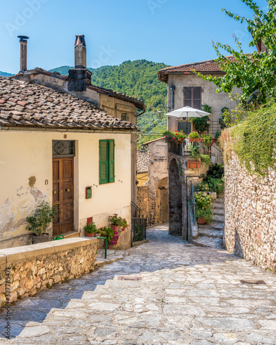 Fototapeta Naklejka Na Ścianę i Meble -  The beautiful medieval village of Stroncone. Province of Terni, Umbria, Italy.