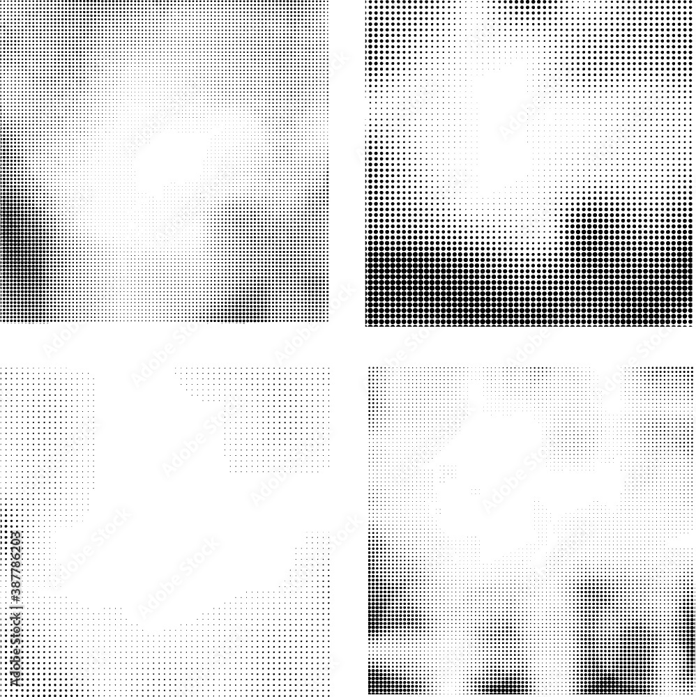 Grunge halftone dots vector texture background . Border Frame . Grunge halftone dots vector texture background . Border Frame .
