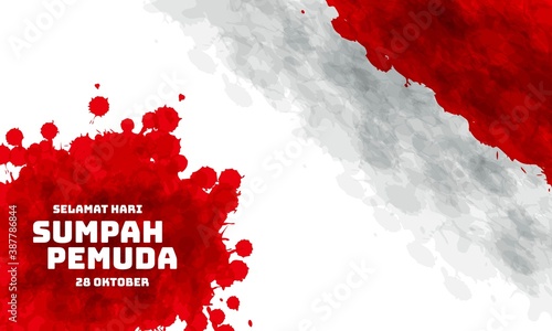 Youth Pledge Day Background. Vector Illustration.