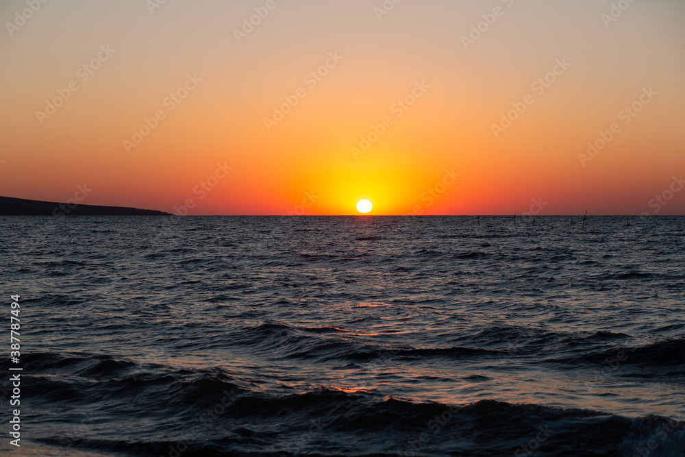 Summer sea sunset