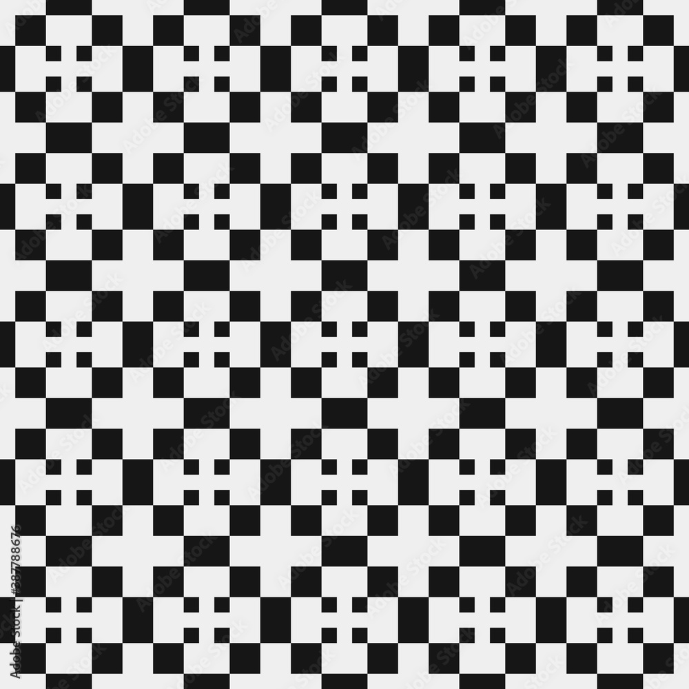 Fototapeta premium Abstract Cross Pattern Dots Logo generative computational art illustration