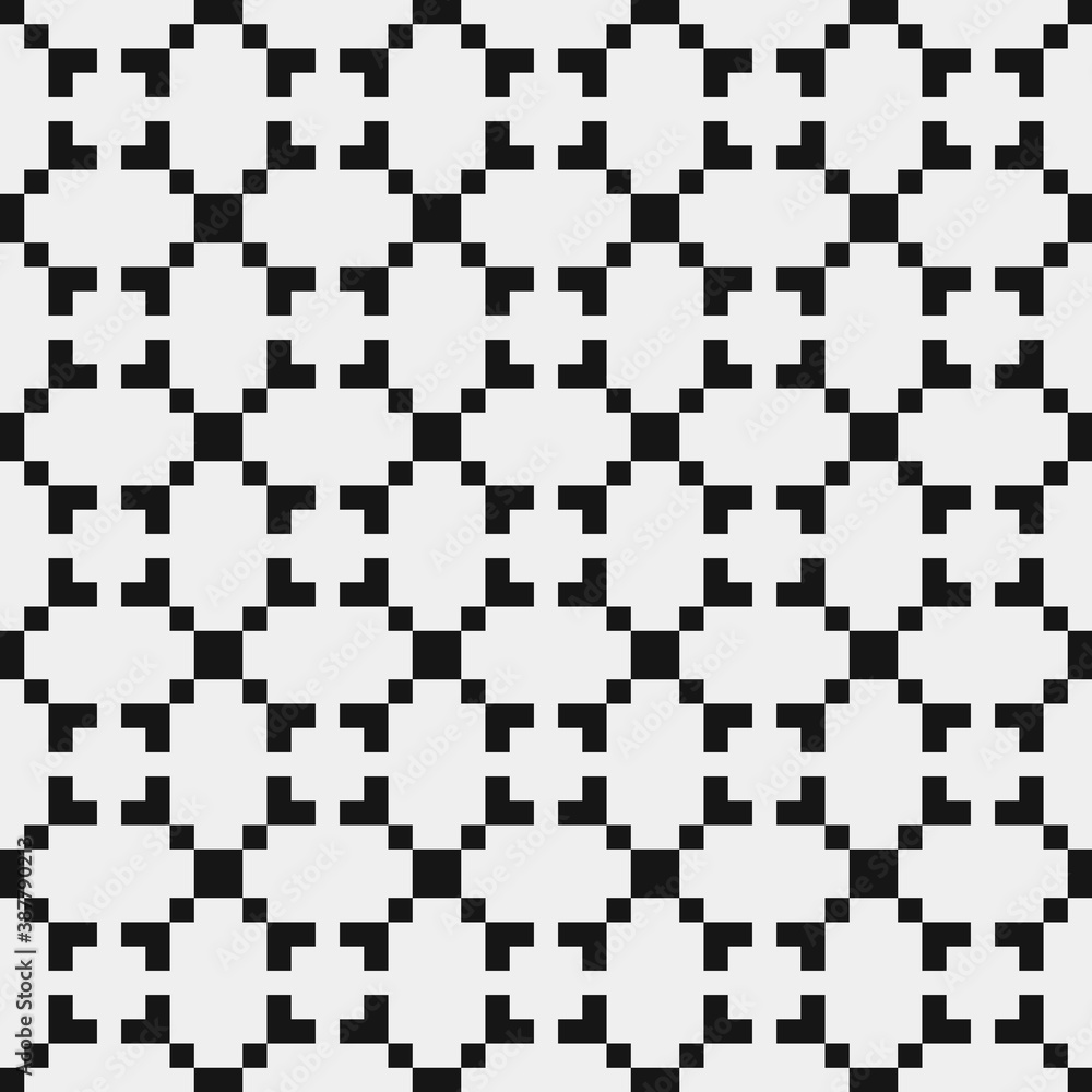 Fototapeta premium Abstract Cross Pattern Dots Logo generative computational art illustration