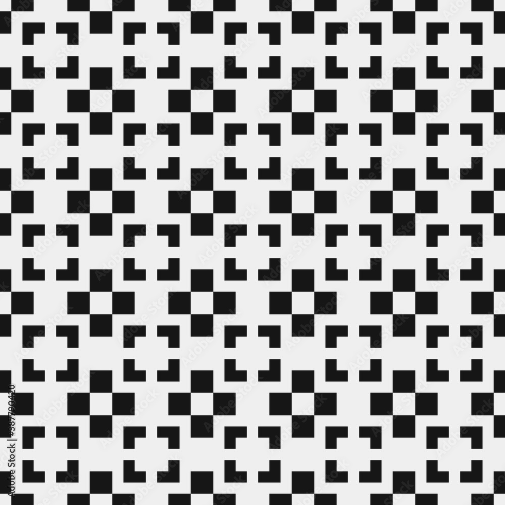 Fototapeta premium Abstract Cross Pattern Dots Logo generative computational art illustration