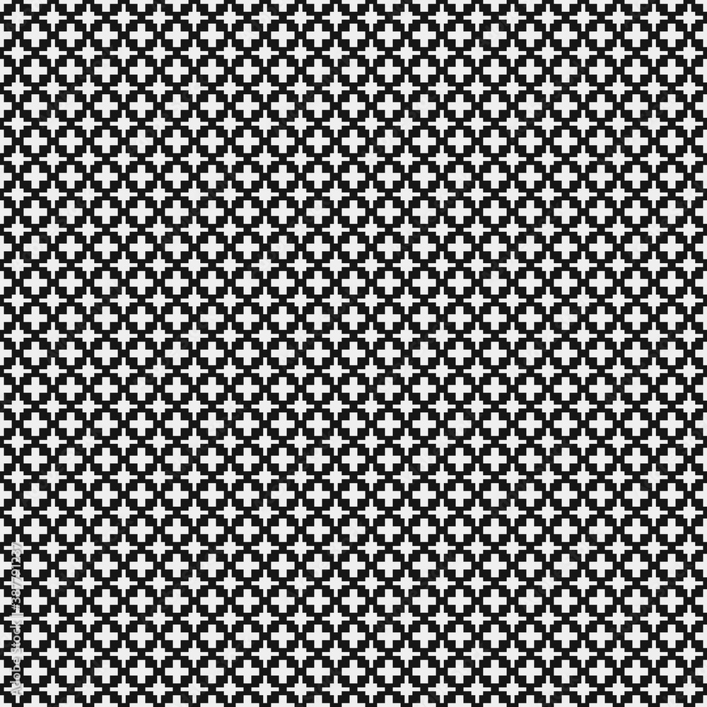 Abstract Cross Pattern Dots Logo generative computational art illustration