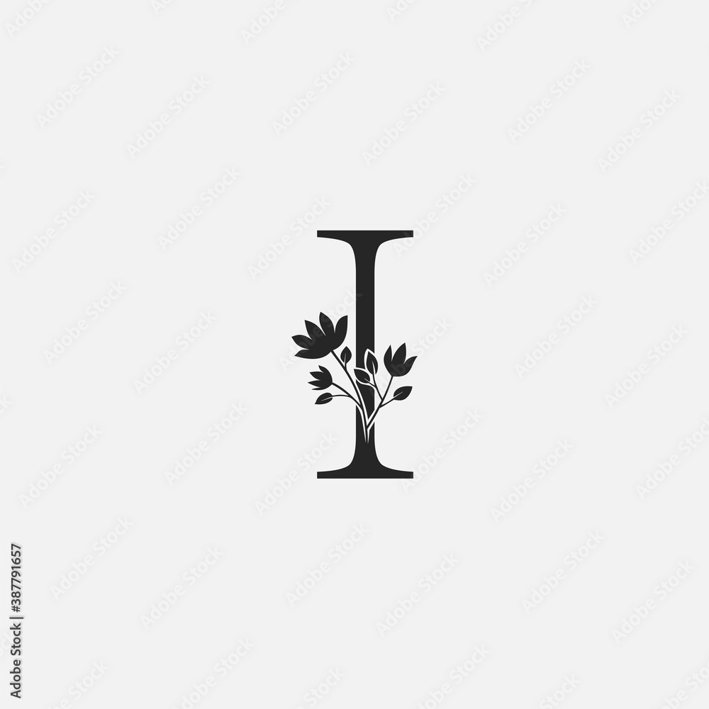 Monogram Initial Letter I Logo Icon, vector design concept Monogram Initial Letter I Logo Icon, vector design concept