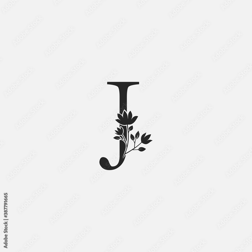 Monogram Initial Letter J Logo Icon, vector design concept Monogram Initial Letter J Logo Icon, vector design concept
