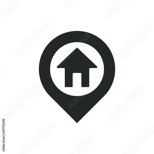 home location icon vector