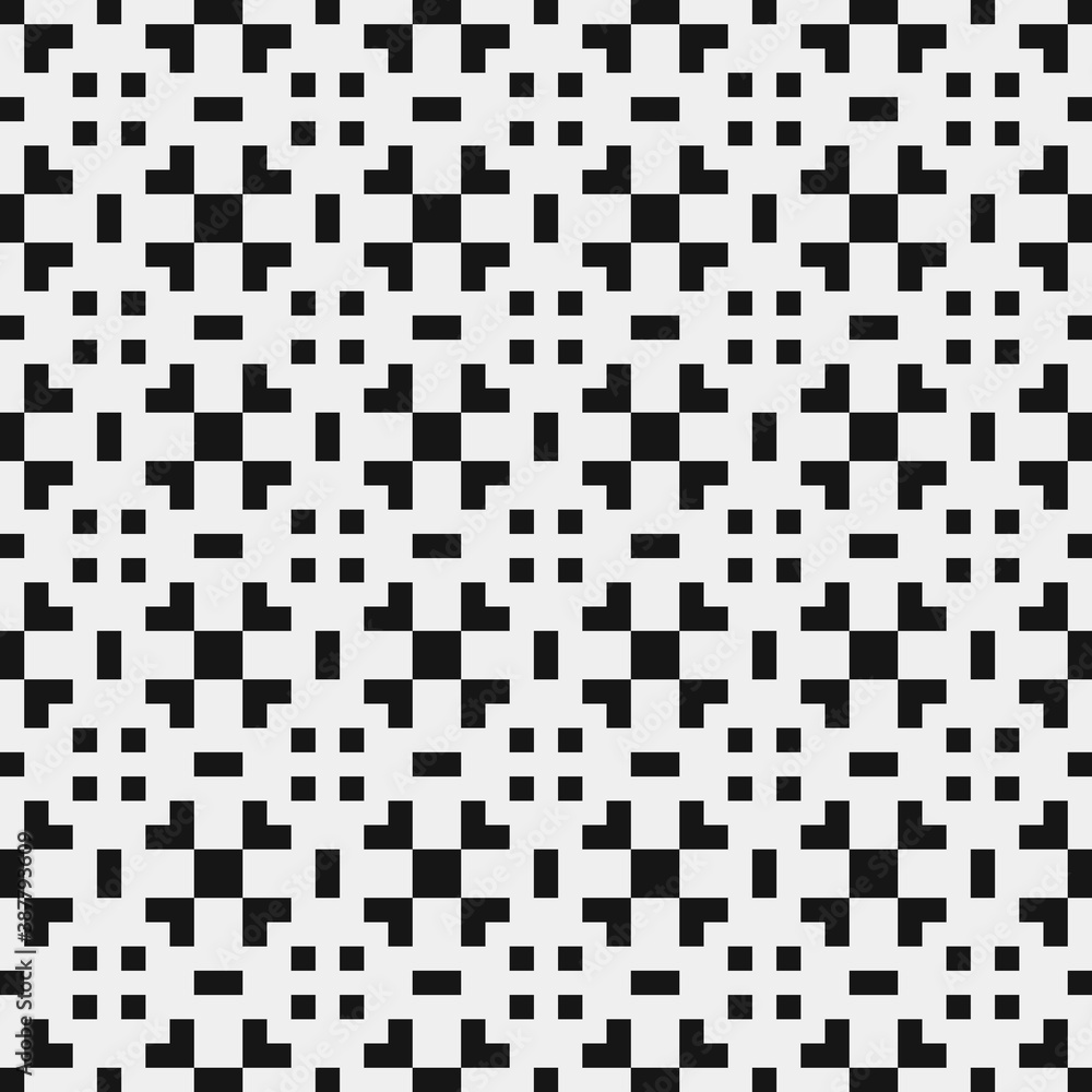 Fototapeta premium Abstract Cross Pattern Dots Logo generative computational art illustration