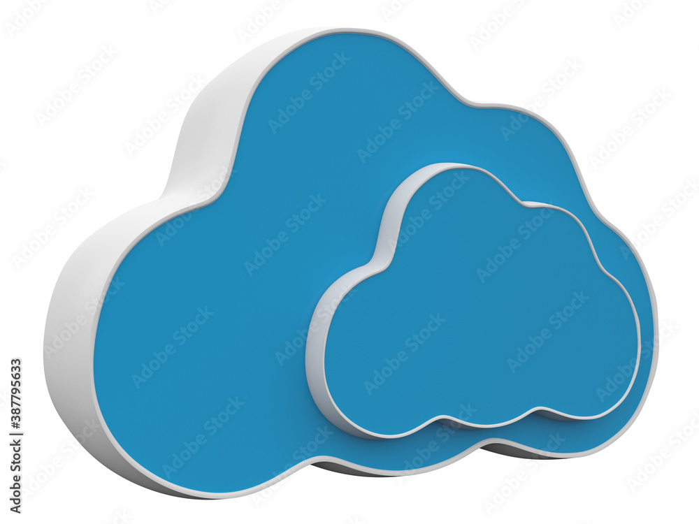 Cloud 3d concept Cloud 3d concept