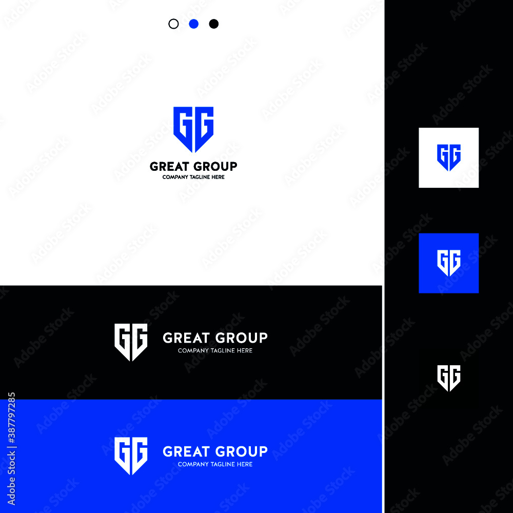 Modern abstract creative professional G, G letter logo template Modern abstract creative professional G, G letter logo template