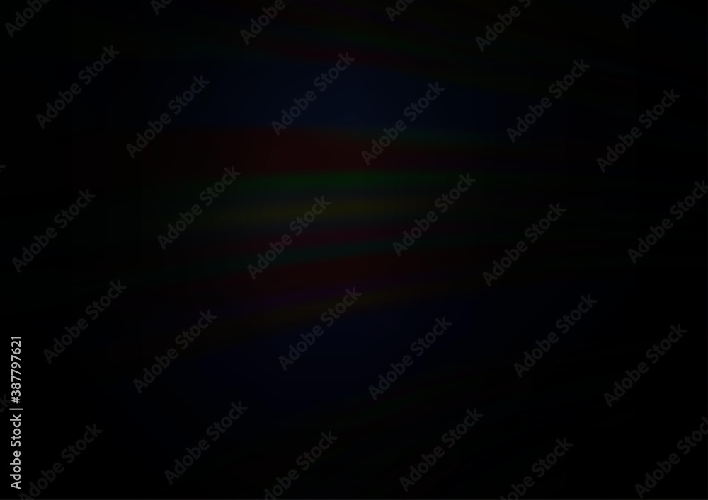 Dark Black vector abstract bokeh pattern.