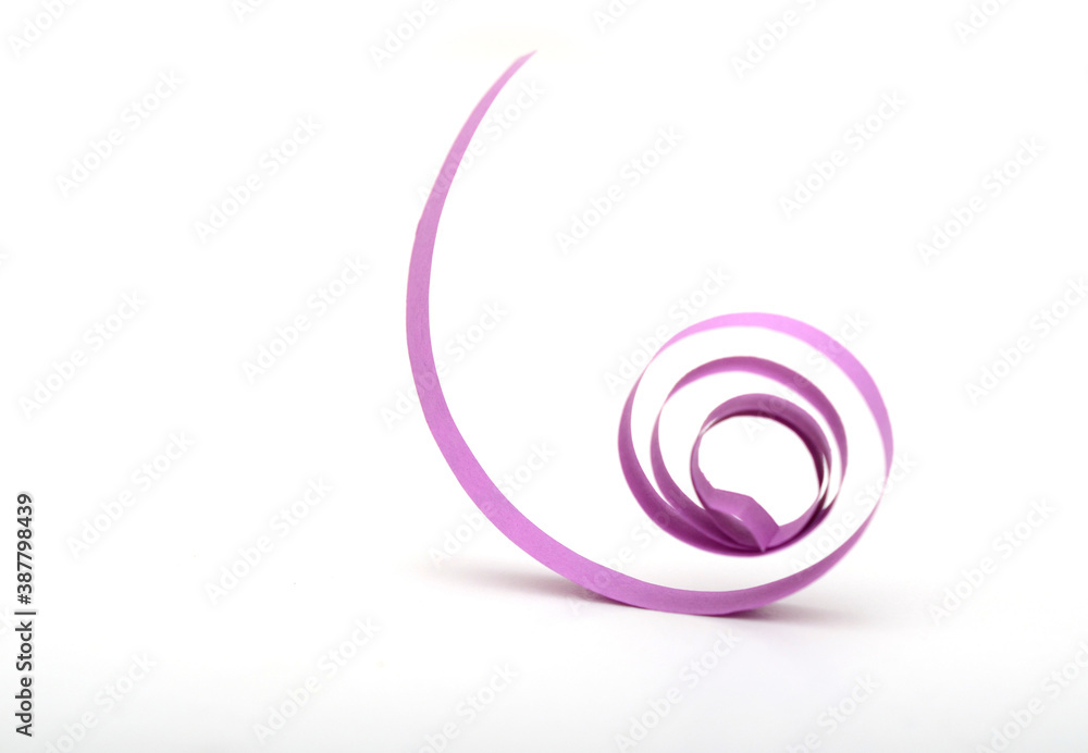 A paper quilling on white A paper quilling on white