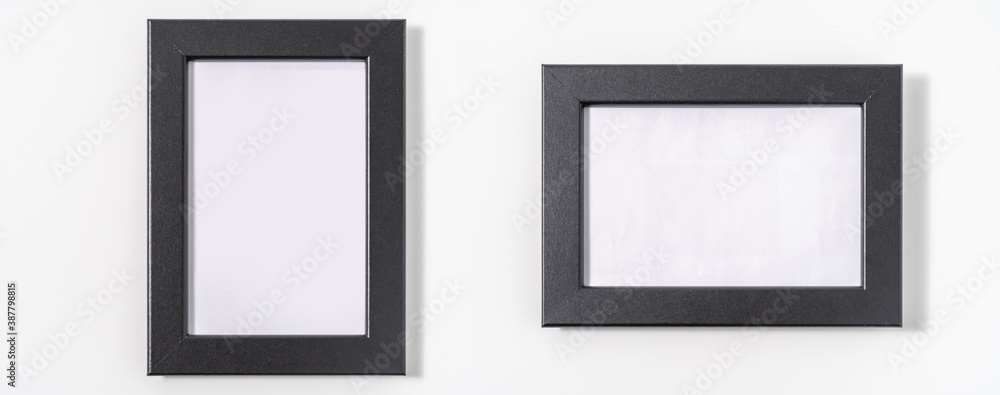 Realistic picture frame isolated on white background. Perfect for your presentations Realistic picture frame isolated on white background. Perfect for your presentations