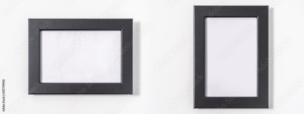 Realistic picture frame isolated on white background. Perfect for your presentations Realistic picture frame isolated on white background. Perfect for your presentations