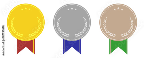 ランキングのメダルセット（数字なし）