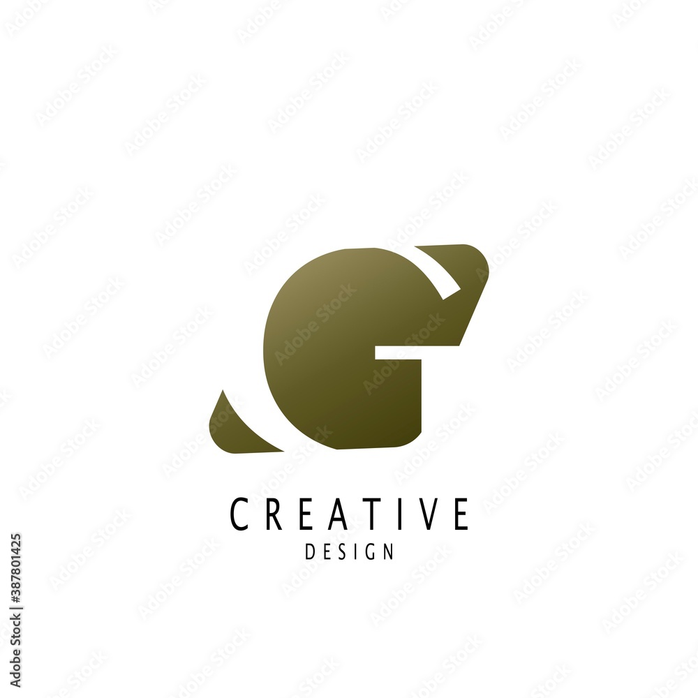Abstract Letter G logo. Vector design concept geometrical shape Abstract Letter G logo. Vector design concept geometrical shape