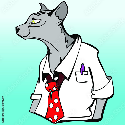 The cat is a big boss