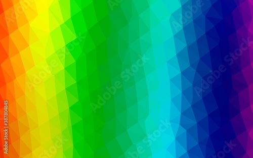 Wallpaper Mural Light Multicolor, Rainbow vector shining triangular background. Torontodigital.ca
