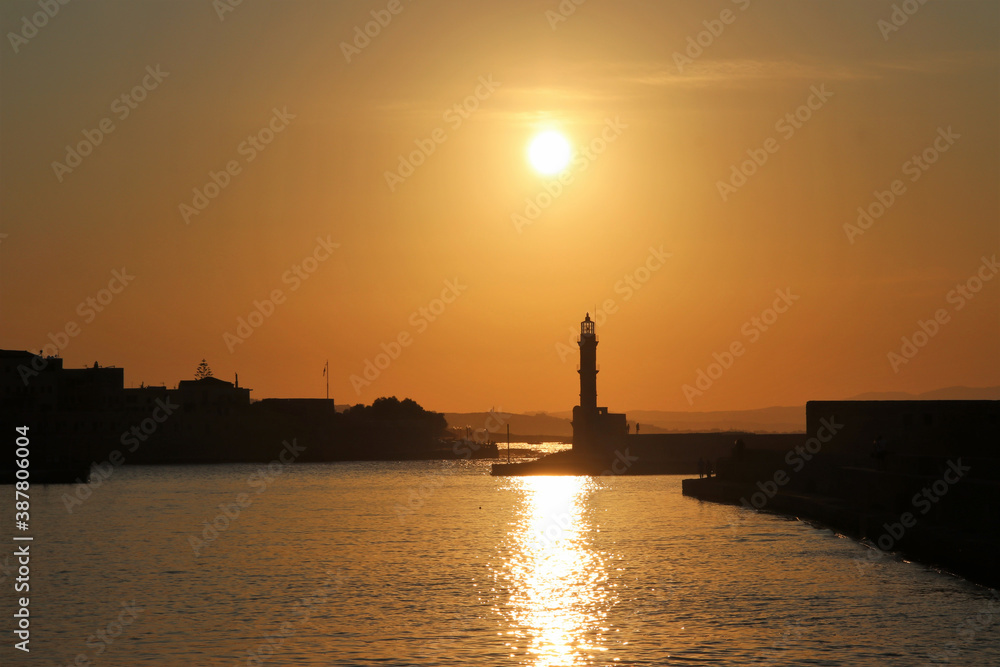 Venetian Lighthouse at Chania - Crete, Greece