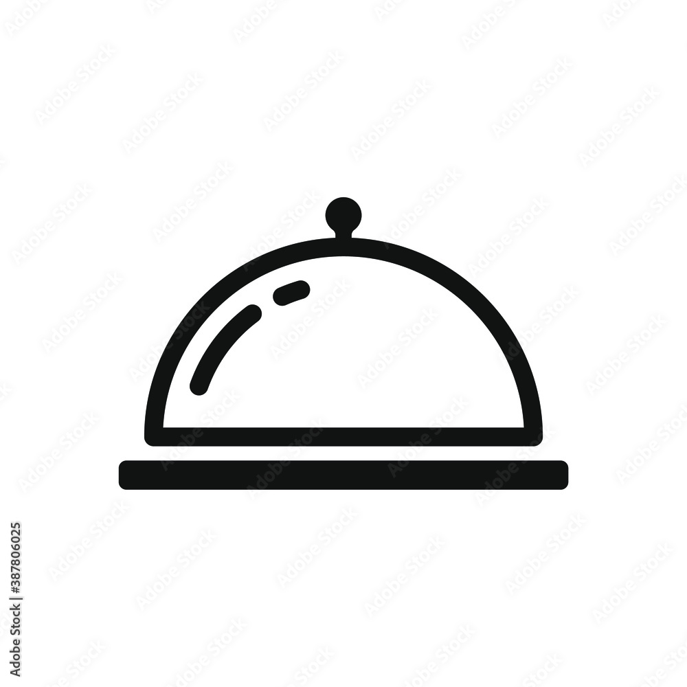restaurant / food cloche icon restaurant / food cloche icon