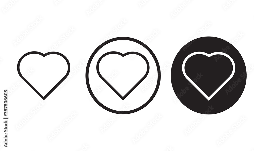 love heart like icon symbol sign vectors love heart like icon symbol sign vectors