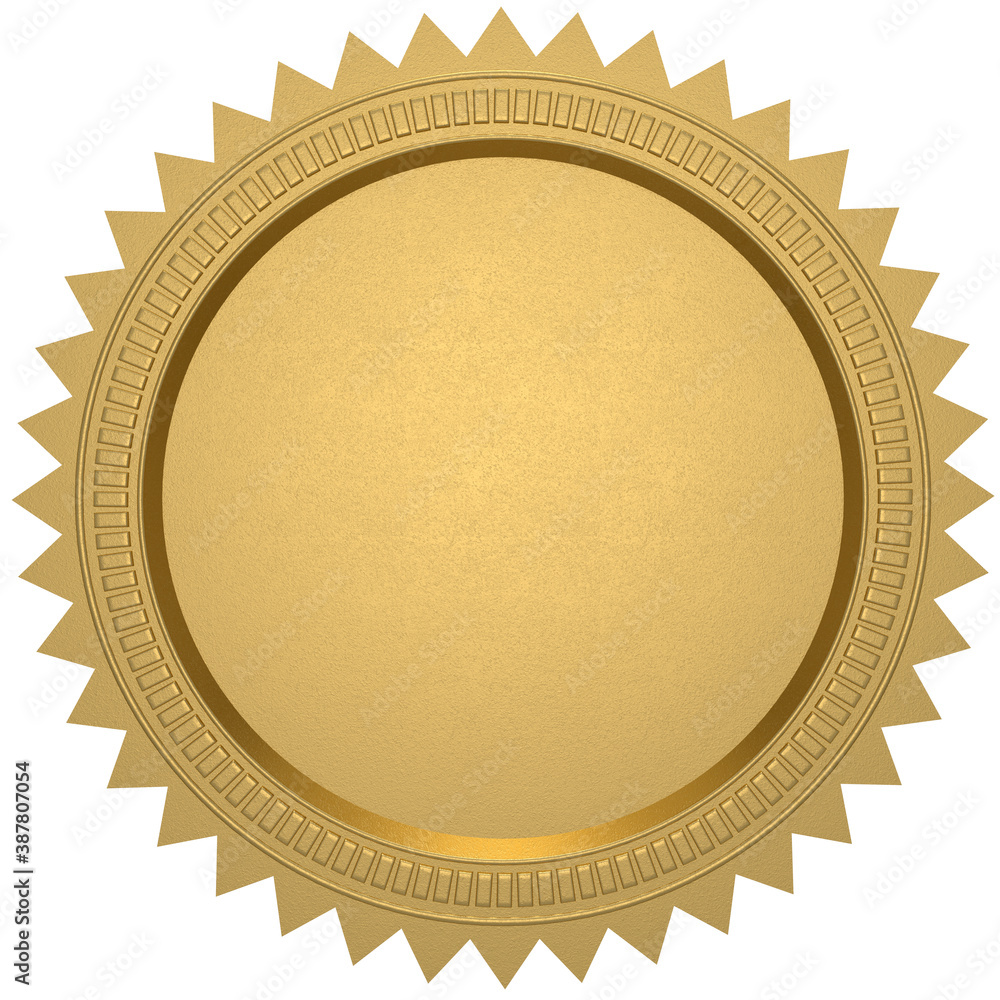 gold seal Stock Illustration | Adobe Stock