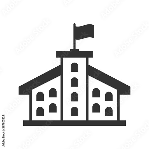 School college building icon