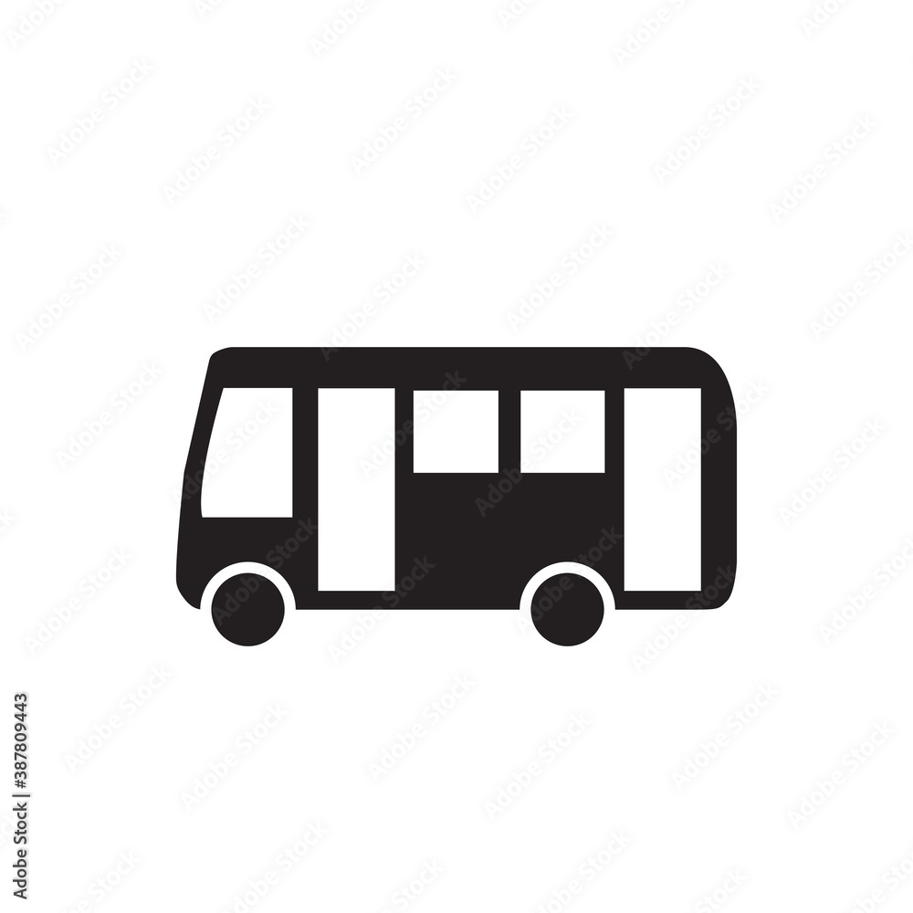 bus icon vector symbol template
