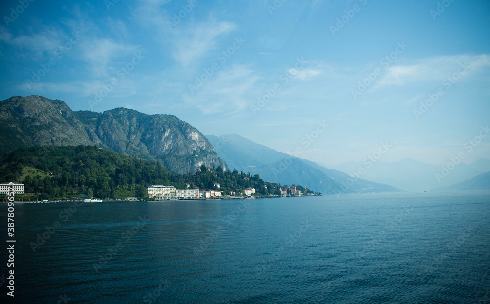 Mountain View of the lake Como, Italy