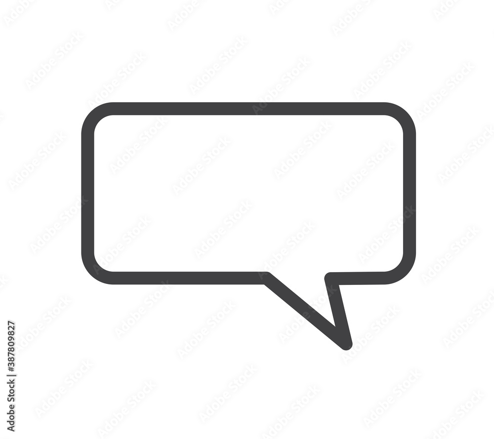 Chat icon. Speech Bubble icon. Flat design. Vector illustration.