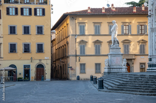 View of Piazza Santa Croce in Florence, Tuscany, Italy.