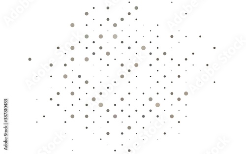 Light Black vector cover with spots.