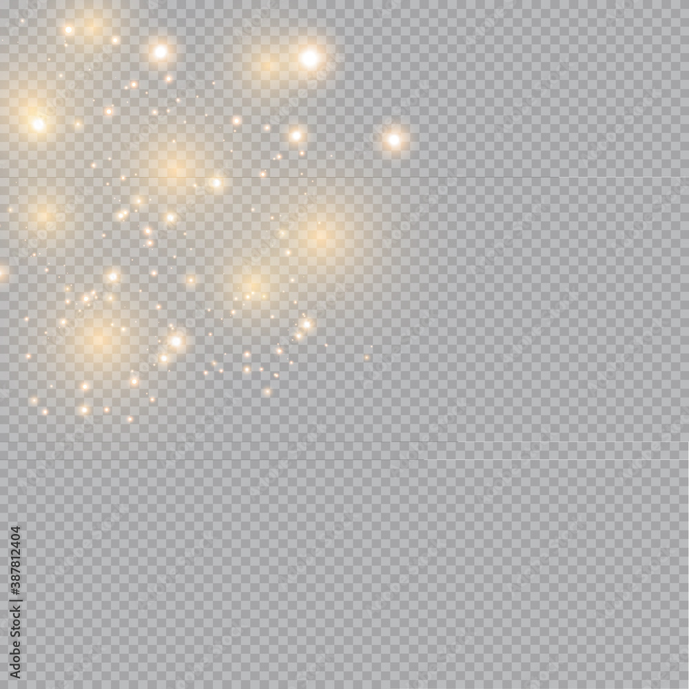 Glow light effect. Vector illustration. Christmas flash dust. White sparks and glitter special light effect. Vector sparkles on transparent background. Sparkling magic dust particles Glow light effect. Vector illustration. Christmas flash dust. White sparks and glitter special light effect. Vector sparkles on transparent background. Sparkling magic dust particles